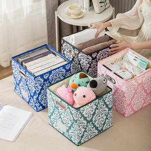 Boîte de rangement pliable en tissu avec porte-étiquettes, bacs de rangement en feutre pour placard, <span class=keywords><strong>Kallax</strong></span>, vêtements, jouets, chambre d'enfant - Product Image 6