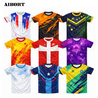Camiseta de Fútbol Aibort de Calidad Profesional, Transpirable, de Secado Rápido, Reforzada, Cómoda, de Corte Largo y Ajustado, Personalizable para Entrenamiento de Equipos