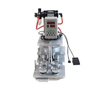 Máquina Neumática para Hacer Botones con 6 Moldes de 58, 75, 55, 50, 44 y 25 mm, Imán y Botón de Pin, Máquina Semiautomática para Hacer Botones - Product Image 5