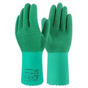 Hete Verkoop Hoge Temperatuur Chemisch Zuur En Alkali Slijtvaste Warmte Isolatie Lasser Industriële Antislip Rubber Handschoenen