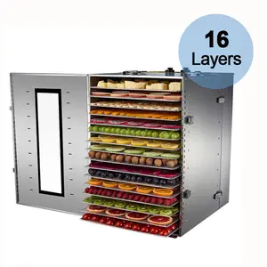 Máquina secadora de frutas Deshidratadores de alimentos comerciales eléctricos de 32 bandejas