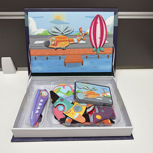 Hot Sell Kids' Magnetic Puzzle <strong>Book</strong> - DIY Magnetic Sticker Toy for Toddlers' Logical Thinking &amp; Early Education - Product Image 1