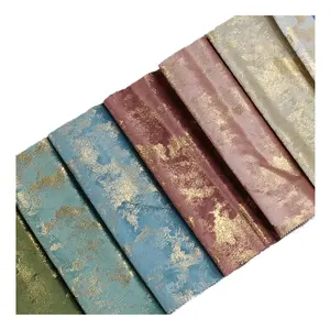 Personnalisé hometextile collage impression bronzé hollande canapé velours tissu canapé rembourrage velours tissu pour meubles