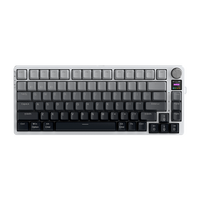 Keyboard Gaming Mekanik Nirkabel 3 Mode Qwerty Fashion Warna-warni Switch Coklat RGB yang Dapat Diganti Keyboard Gamer Isi Ulang Teclado