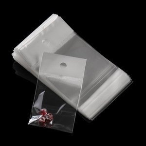 Opp Self Sealing Bag With Header Card For Jewelry Packaging Resealable Clear Plastic Bag For <b>Watch</b> Eyewear Storage - Product Image 3