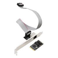 Carte réseau 2.5G M.2 Port unique M.2 B Key M Key vers carte contrôleur Ethernet LAN PCIe 2.5G avec puce Intel I226