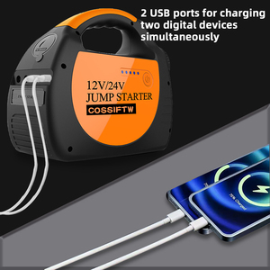 1600A Siêu Công Suất Xe Tải Nhảy Khởi Động Nhiệm Vụ Nặng Nề Xe Tải 12/24 Volt Nhảy Khởi Động Pin Xe Nhảy Khởi Động 24 V - Product Image 2