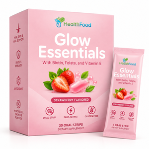 Tiras Orales con Sabor a Fresa ODM, Suplemento Dietético, Promueve la Salud del Cabello, Uñas y Piel, y Refuerza el Sistema Inmunológico - Product Image 1