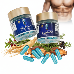 Capsules de fibres alimentaires au ginseng pour hommes adultes, soutien immunitaire et amélioration de la vitalité, logo et design de bouteille personnalisés - Product Image 1