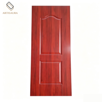 Porte moulurée en MDF finition mélamine, 2, 4 ou 6 panneaux, grain de bois, étanche, minimaliste, pour chambres, ateliers et entrepôts
