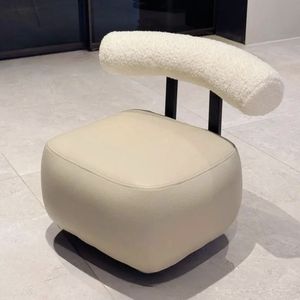 <b>Small</b> Stool With Casters Household Low Stool Wheeled Shoe Changing Bench Living Room <b>Sofa</b> Ottoman Portable Backrest Seat - Product Image 3