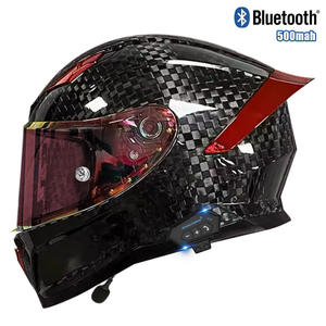 Nouveau casque de moto intégral en fibre de carbone DOT, léger, haute sécurité, adapté aux quatre saisons - Product Image 2