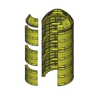 Choque eléctrico amarillo y negro para grúa, interruptor automático de luz de alarma para poste de telémetro de tipo aéreo de 0,4-220kV