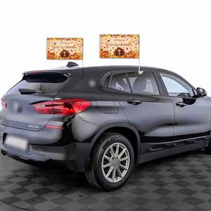 Drapeau de fenêtre de voiture à thème Thanksgiving à prix abordable, 12x18 pouces, impression numérique avec logo personnalisé, mât inclus - Product Image 5