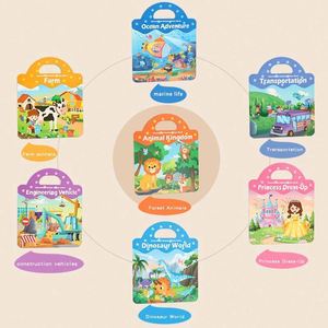 Manualidades para Niños, Regalos de Cumpleaños, Artículos Esenciales para Viajes en Avión, Juguetes de Actividades, 7 Sets de Disfraces, Libro de Pegatinas Reutilizables para Niños Pequeños - Product Image 2