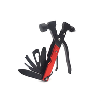 Kit de survie en plein air, marteau multi-outils, marteau de toiture d'urgence, acier inoxydable, manche en aluminium, outil multifonction, pochette en nylon
