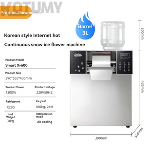 เครื่องทำน้ำแข็งเกล็ดหิมะเชิงพาณิชย์ ยี่ห้อ Mianmian ตัวเลือกยอดนิยมของอินฟลูเอนเซอร์เกาหลี สำหรับร้านชานมและไอศกรีม - Product Image 4