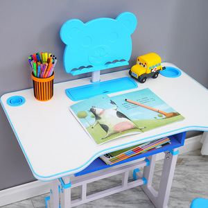 Childrens <b>Study</b> Desk Set Height Adjustable 70x45cm Blue Pink Modern Design For 3-18 Years Old Kids Furniture - Product Image 1