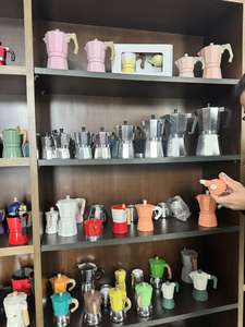 Cafetière Moka en aluminium argenté, machine à café <span class=keywords><strong>italienne</strong></span>, machine à expresso, pour cuisinière à gaz, accessoires de barista classiques pour la maison, grande taille - Product Image 5