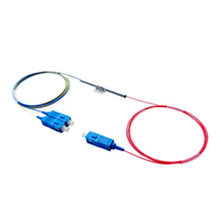 Splitter Serat Optik 1*2 Fbt Splitter SC/UPC Tiga Panjang Gelombang 1310nm 1490nm 1550nm Rasio Pembagian Fbt Coupler untuk Jaringan FTTH