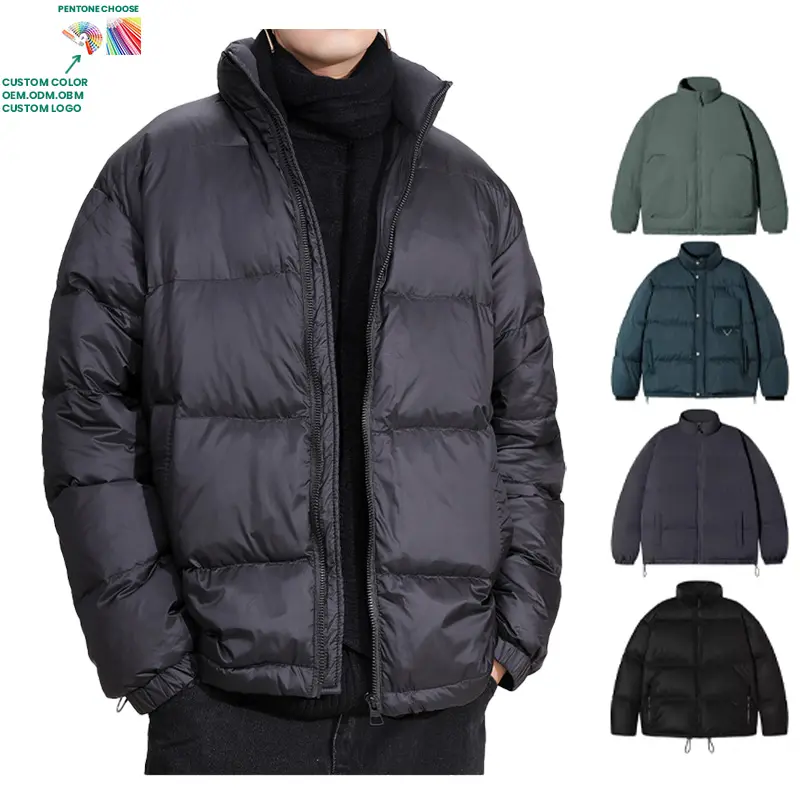 Hochwertige gesteppte Daunenjacke verdickter Mantel Winterjacke für Herren