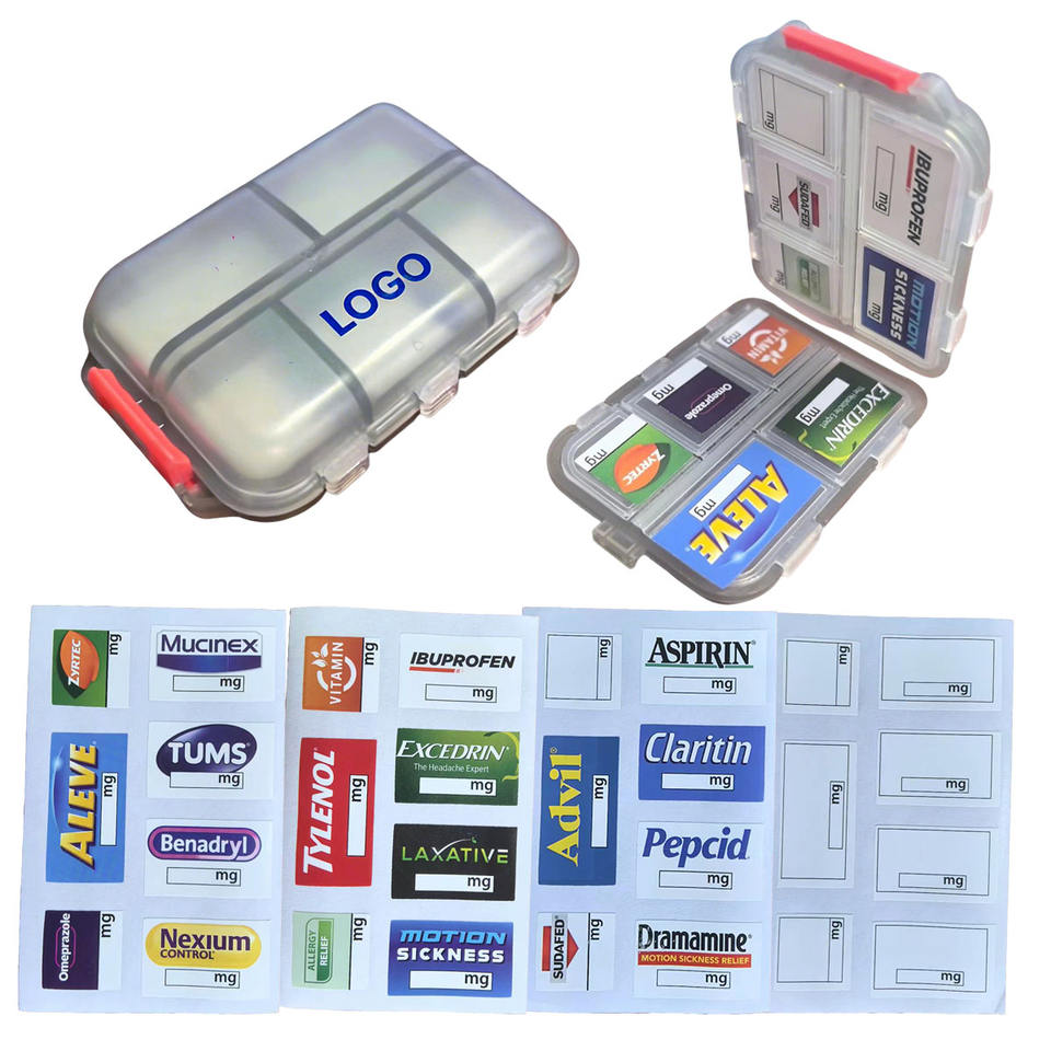 Factory Wholesale Travel Kit Custom Sticker Pill Box Organizer Portable ...