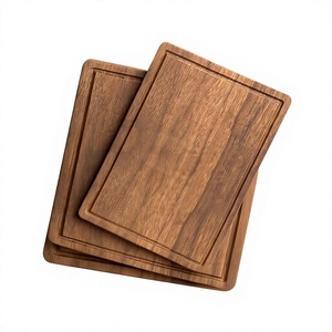 <b>Wood</b> Chopping Blocks Rectangle Shape Anti Slip Single <b>Piece</b> Kitchen Cutting Board Set Dishwasher Safe Multifunction - Product Image 1