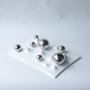 Bandeja decorativa lujosa moderna, artículo <span class=keywords><strong>de</strong></span> decoración <span class=keywords><strong>de</strong></span> fondo fotográfico, adorno <span class=keywords><strong>de</strong></span> mesa <span class=keywords><strong>de</strong></span> acero inoxidable <span class=keywords><strong>de</strong></span> resina geométrica - Product Image 4