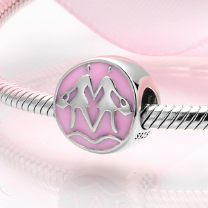 Abalorios de Plata de Ley 925 con forma de corazón y circonita, Charms para pulsera customizable - Product Image 6