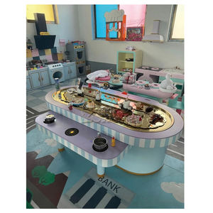 مجموعة ألعاب أدوار خشبية تعليمية للزاوية المنزلية للأطفال مجموعة من ألعاب التظاهر للأطفال في المطاعم والمقاهي والمطابخ - Product Image 4