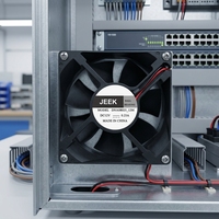 Ventilateur de refroidissement DC sans balais haute vitesse JEEK 8025 80x80x25mm 12V 0.23A 3600 tr/min pour boîtier PC et ventilation d'enceintes électroniques