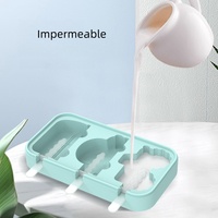 Moule à glaçons en silicone personnalisable sans BPA en forme de dinosaure avec couvercle, idéal pour la préparation de soupes, de glaces et de repas