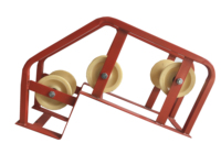 Poulie de levage à trois rouleaux pour câble / Rouleau de câble pour puits d'accès - Vente chaude