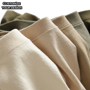 T-shirt vierge uni pour homme, 100% coton, haute qualité, coupe oversize, manches courtes, vente en gros - Product Image 1