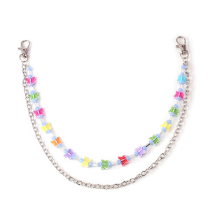 Cadena de cintura de doble capa con diseño de mariposa, de aleación de zinc, para uso diario, accesorio de estilo moderno. - Product Image 5