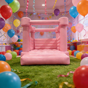 Château gonflable personnalisé bleu/rose pour enfants, maison <span class=keywords><strong>de</strong></span> jeu gonflable pour mariage et célébrations - Product Image 3