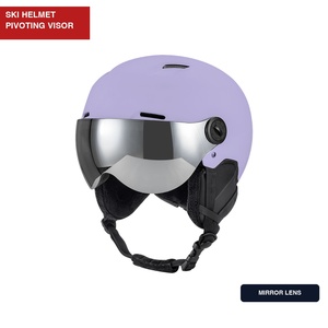 Casco <span class=keywords><strong>de</strong></span> Esquí con Visera Electrochapada Pivotante, 10 Ventilaciones, Carcasa <span class=keywords><strong>de</strong></span> ABS <span class=keywords><strong>de</strong></span> 650g, Forro <span class=keywords><strong>de</strong></span> Felpa Larga, Casco <span class=keywords><strong>de</strong></span> Snowboard para Adultos, 8 Colores, OEM ODM - Product Image 1