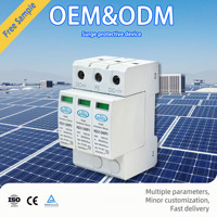 Parafoudre industriel en plastique 3P 40kA 1000V DC T2 HANDELE pour protection contre les surtensions solaires photovoltaïques et protection de tension
