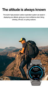 उच्च-परिशुद्धता GPS आउटडोर स्पोर्ट्स स्मार्ट वॉच Nfc जियोमैग्नेटिक कम्पास 3atm गहराई वाटरप्रूफ <span class=keywords><strong>30</strong></span> मीटर स्विमिंग कैलेंडर 50-दिन - Product Image 3