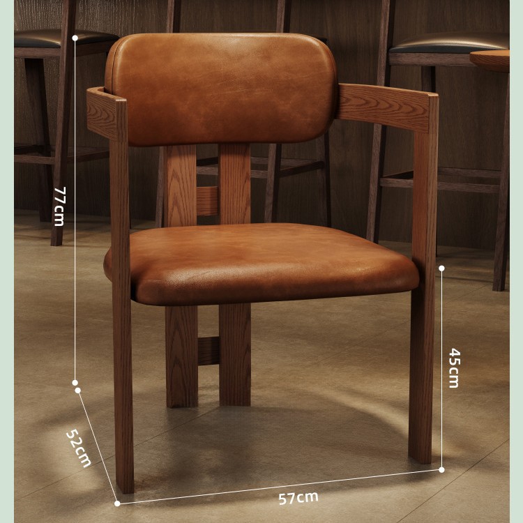 Chaise Guyu-marron
