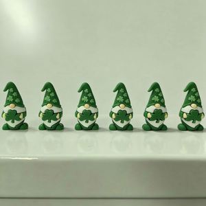 Wholesale St. Patrick's Day Decorations Ireland Festival Clover Doll Standing Green <b>Leaf</b> Gnome Ornaments Plastic Cartoon - Product Image 2
