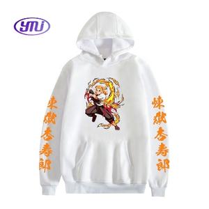 Disfraces casuales <span class=keywords><strong>de</strong></span> moda <span class=keywords><strong>de</strong></span> talla grande sudaderas Anime gráfico Rengoku Kyoujurou sudaderas con capucha para <span class=keywords><strong>hombre</strong></span> Demoned Slayer HOODIE - Product Image 2