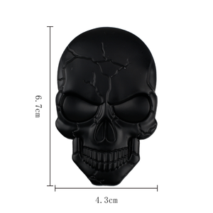 Huy hiệu kim loại tùy chỉnh, Logo xe máy, Nhãn dán xe hơi, Đồ trang trí cá nhân hóa hình đầu lâu quỷ - Product Image 2