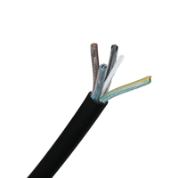 Câble en cuivre toronné 3 conducteurs 2,5 mm² avec gaine en caoutchouc IEC 60245 H07RN-F 450/750V, résistant à l'huile et aux intempéries, et à haute température