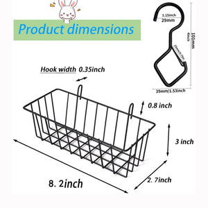 Porte-foin JH-Mech avec deux crochets supplémentaires pour réduire les déchets en économisant beaucoup d'herbe Mangeoire à foin pour lapin en métal - Product Image 2