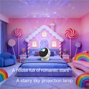 Lampe de projection LED PC avec système stéréo son surround - Cadeau créatif et romantique pour chambre à coucher, ambiance galaxie, décoration intérieure - Product Image 2