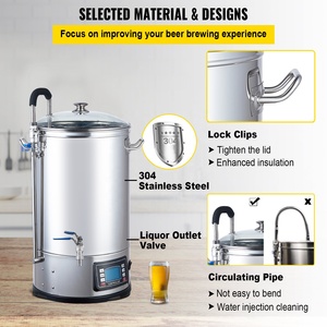 Hệ thống sản xuất bia thủ công điện 35 45 65 75L, thiết bị nhà máy bia tại gia, máy làm bia, thiết bị sản xuất bia tất cả trong một, nhà máy bia nhỏ - Product Image 3