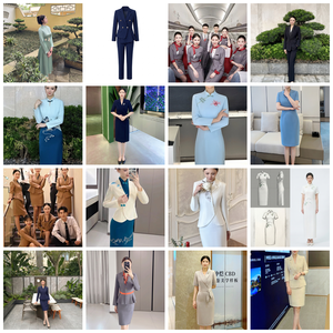 Conjuntos de <span class=keywords><strong>Traje</strong></span> Formal para <span class=keywords><strong>Mujer</strong></span> de Secado Rápido, Ropa de Oficina en Poliéster <span class=keywords><strong>Gris</strong></span>, OEM ODM - Product Image 6