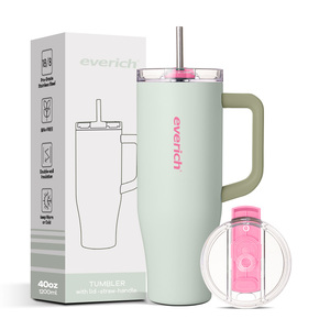 <span class=keywords><strong>Bouteille</strong></span> d'eau <span class=keywords><strong>isotherme</strong></span> en acier inoxydable écologique avec paille ; Logo personnalisable disponible. - Product Image 1