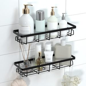 <b>Wall</b> Mounted Bathroom Shelf Free-floating Shelf Bathtub <b>Hanging</b> Basket Shampoo <b>Storage</b> Rack Bathroom <b>Storage</b> Rack - Product Image 4